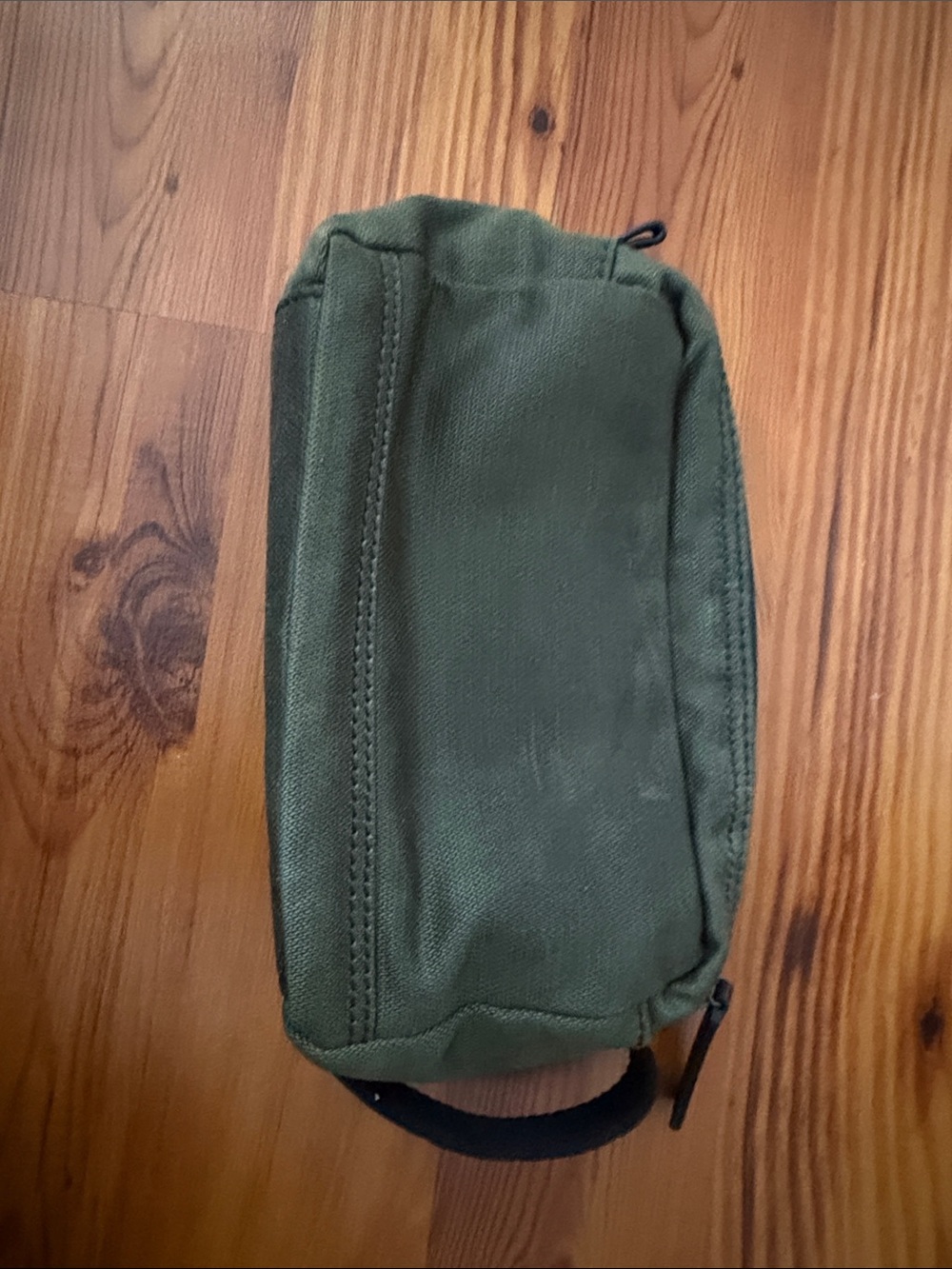 Frye Olive Canvas Carter Dopp Kit with Leather trim - Picture 8 of 13